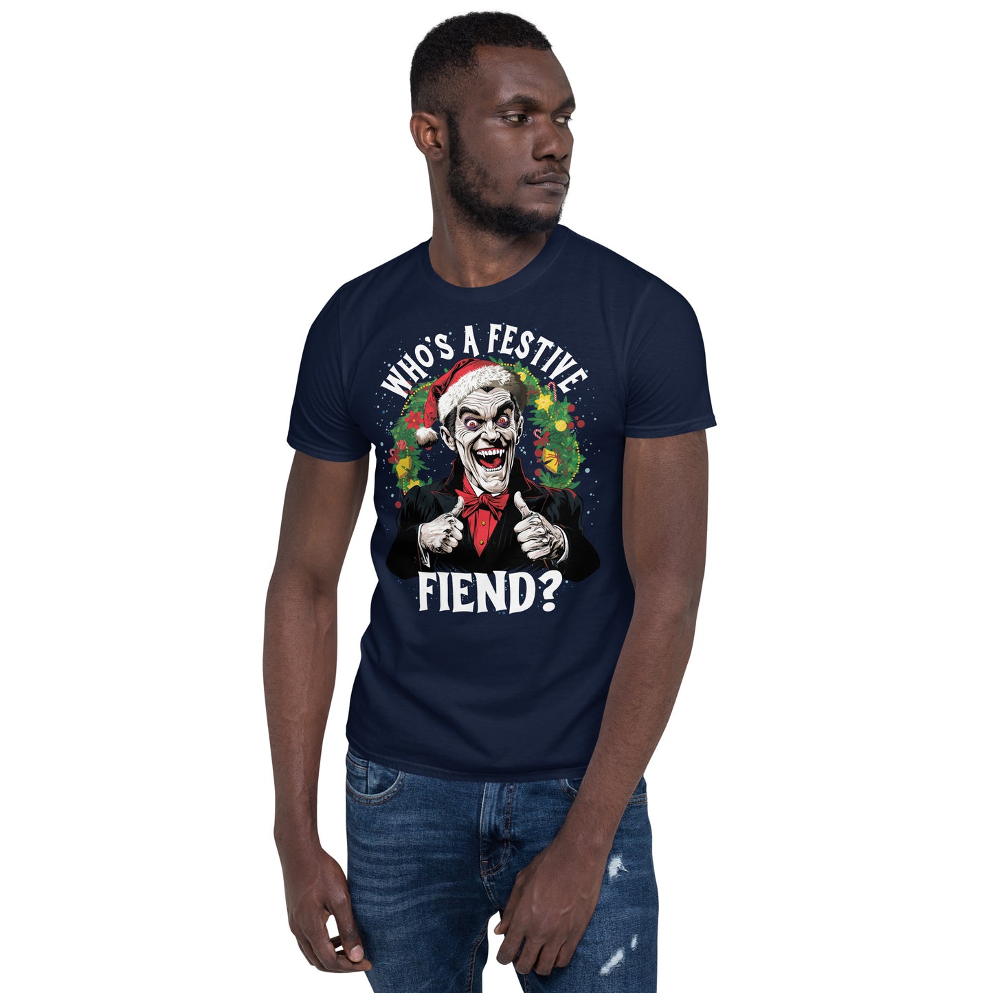 Who's a Festive Fiend? Gildan Softstyle Unisex T-Shirt