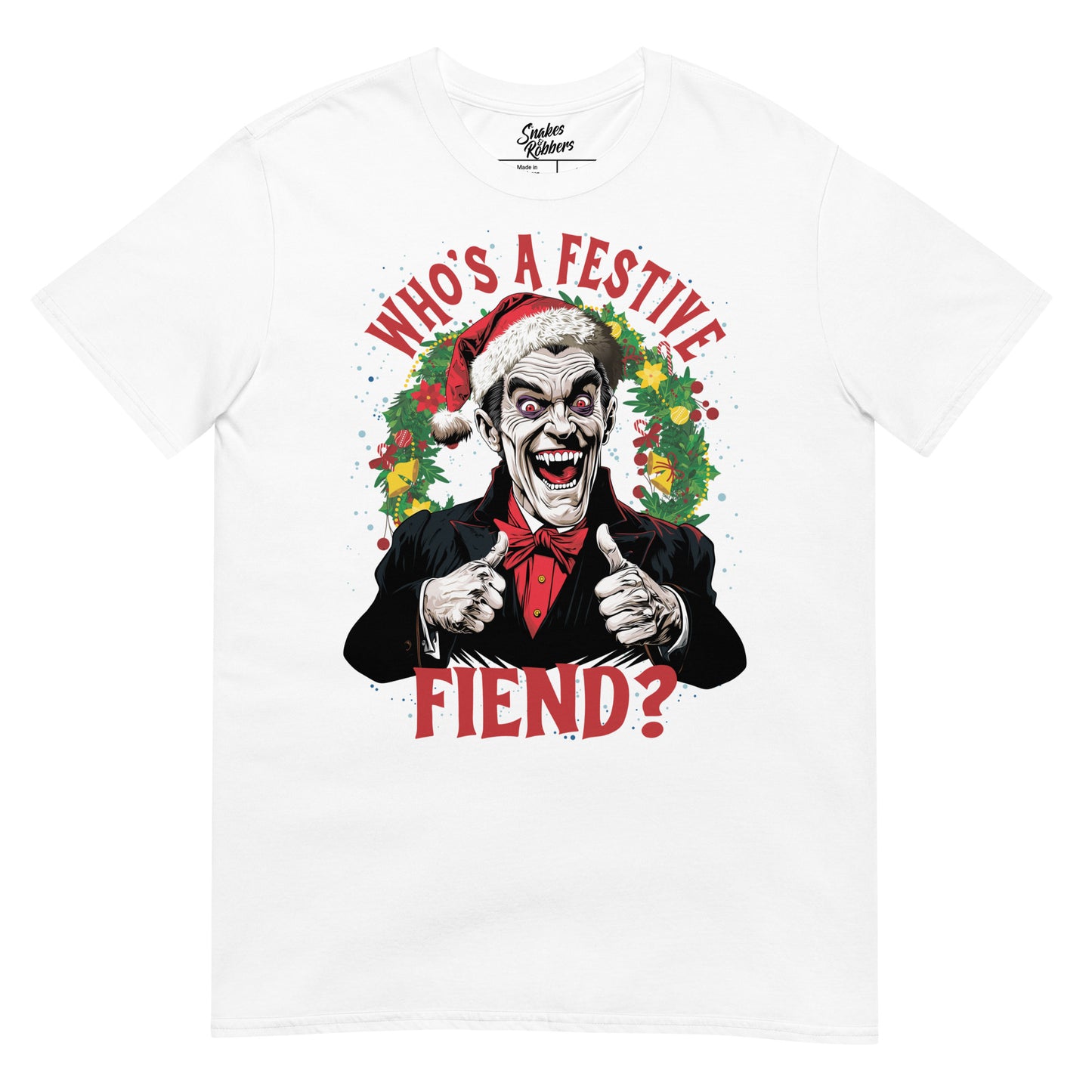 Who's a Festive Fiend? Gildan Softstyle Unisex T-Shirt