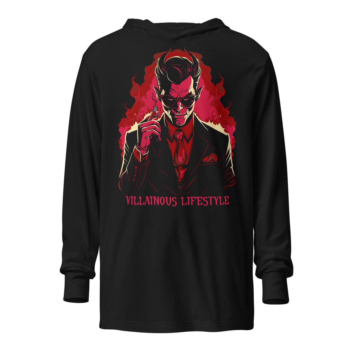 Villainous Lifestyle Devil Hooded long-sleeve tee