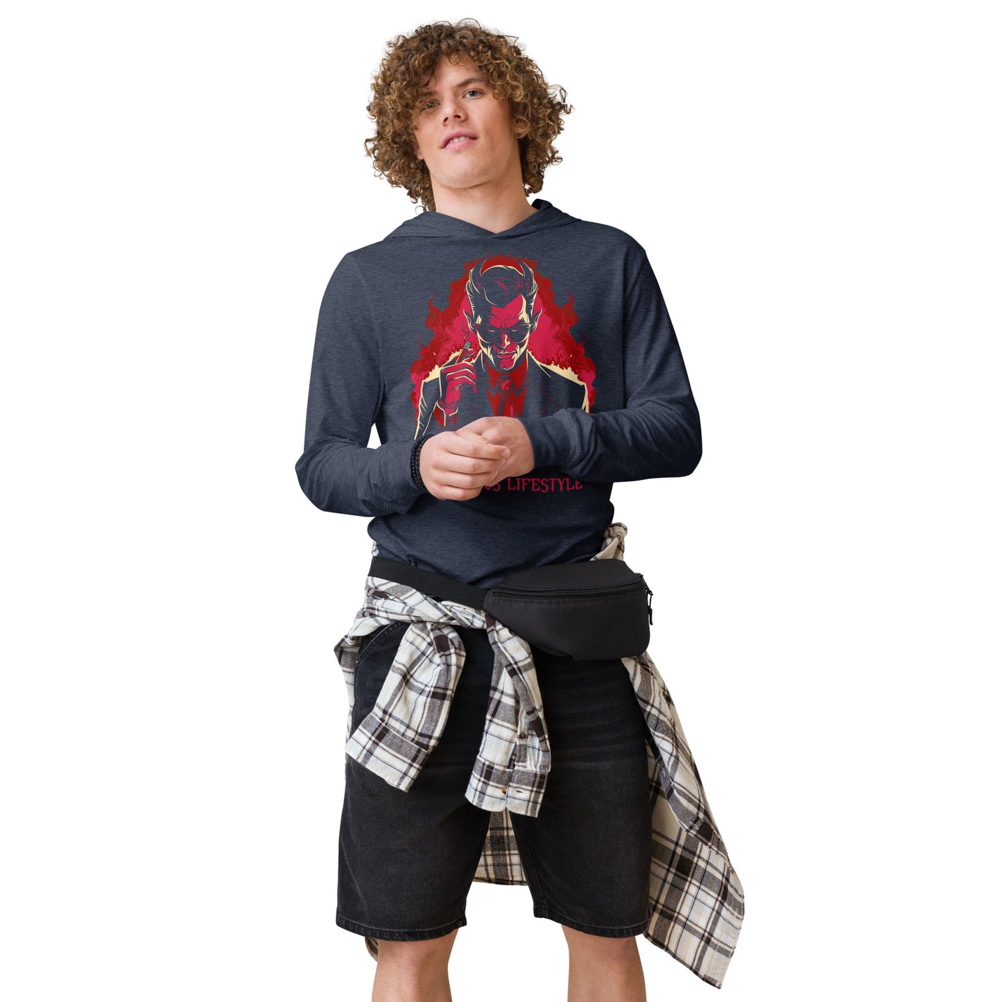 Villainous Lifestyle Devil Hooded long-sleeve tee