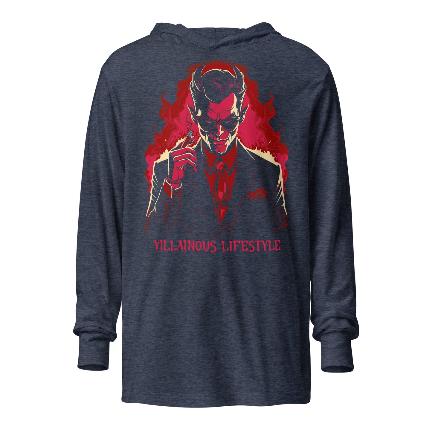 Villainous Lifestyle Devil Hooded long-sleeve tee