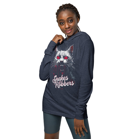 Scary Cat Hooded long-sleeve tee
