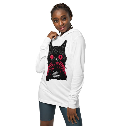 Red Handed Hooded long-sleeve tee