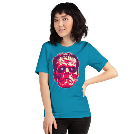 Aqua Frankenstein's Monster Unisex Retail Fit T-shirt