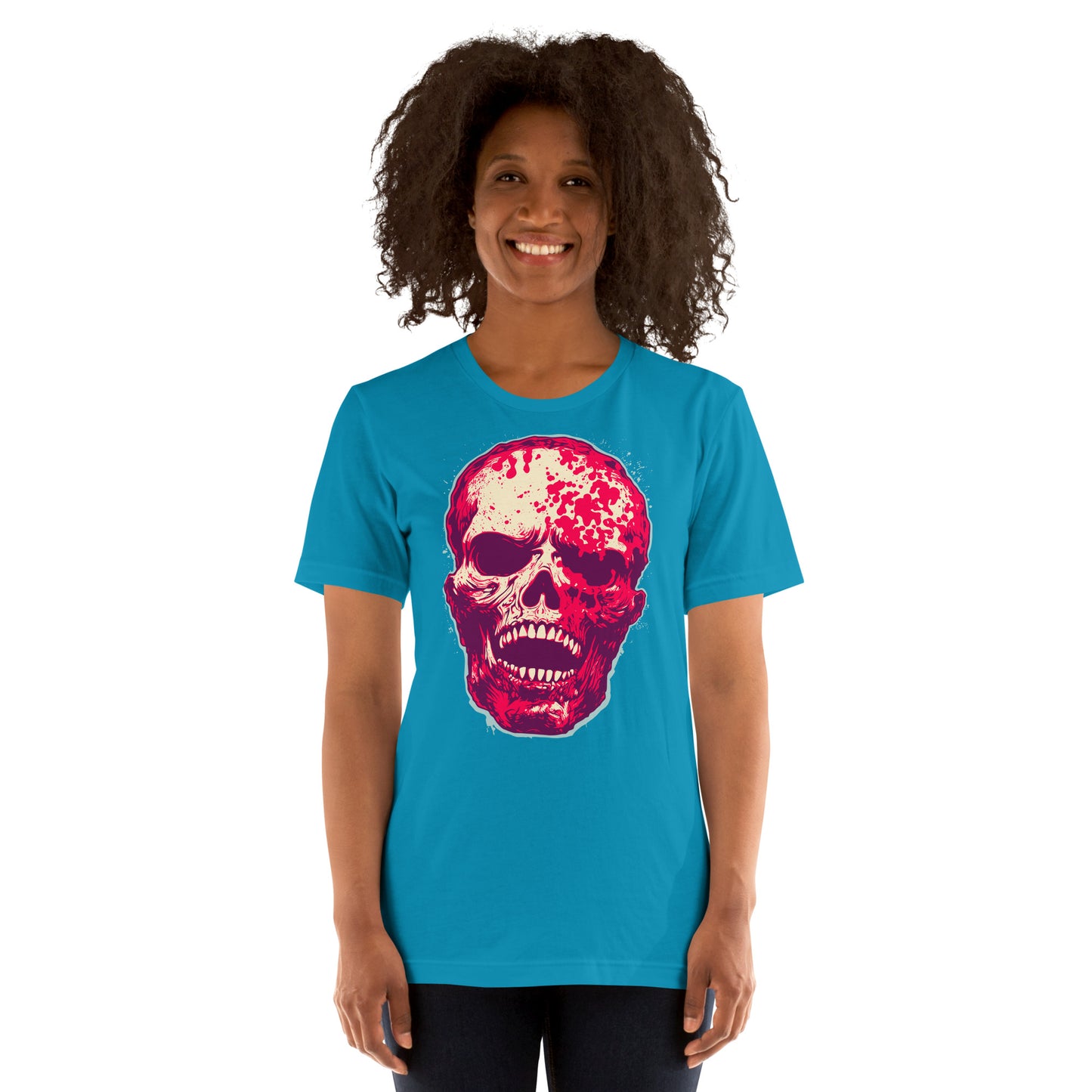 Aqua Skull Unisex Retail Fit T-shirt