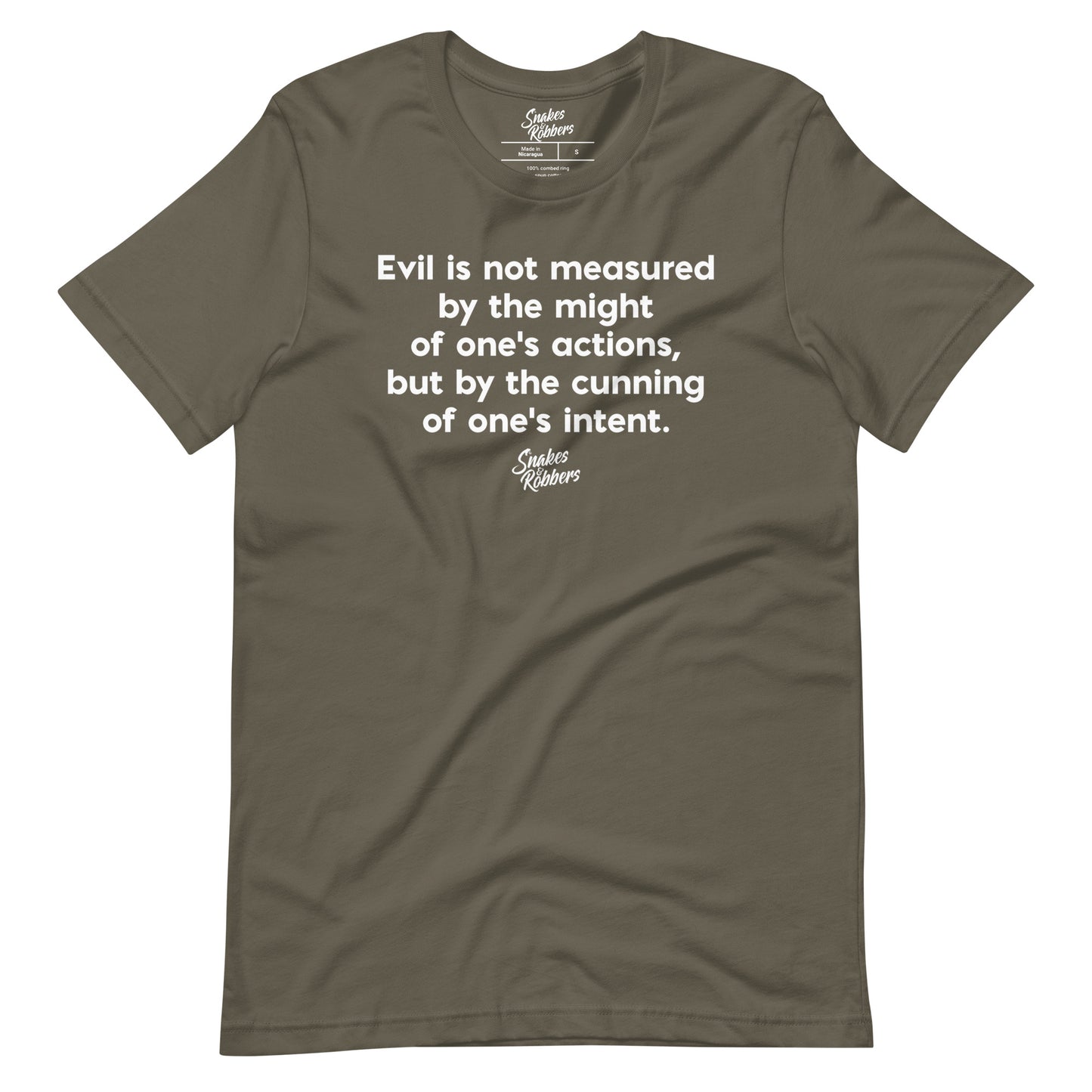 Evil is not measured Unisex Retail Fit T-Shirt