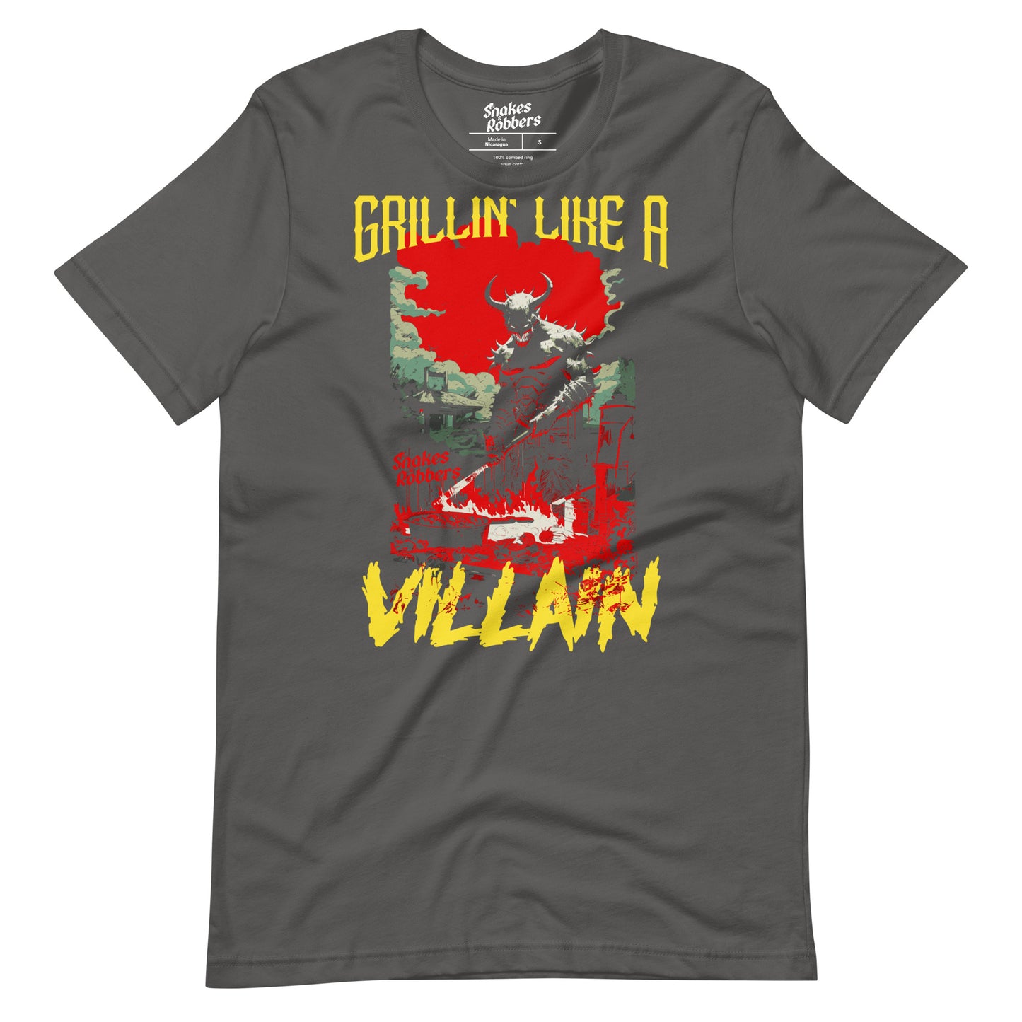 Grillin' like a Villain Devil Unisex Retail Fit T-Shirt