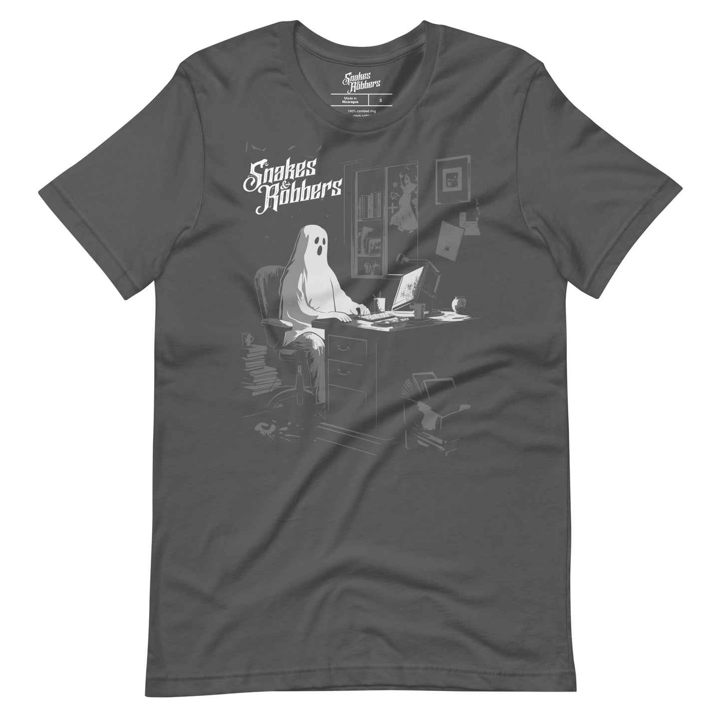 White Collar Ghost  Unisex Retail Fit T-Shirt