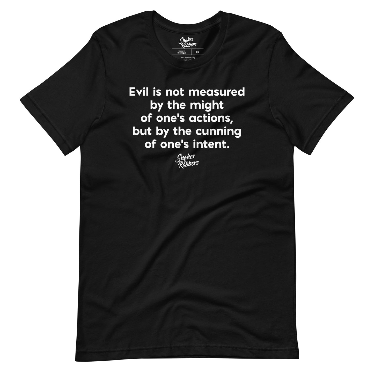 Evil is not measured Unisex Retail Fit T-Shirt