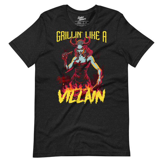 Grillin' Like a Villain Demoness Unisex Retail Fit T-Shirt
