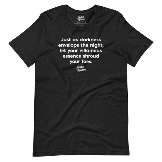 Just as darkness envelops the night Unisex Retail Fit T-Shirt