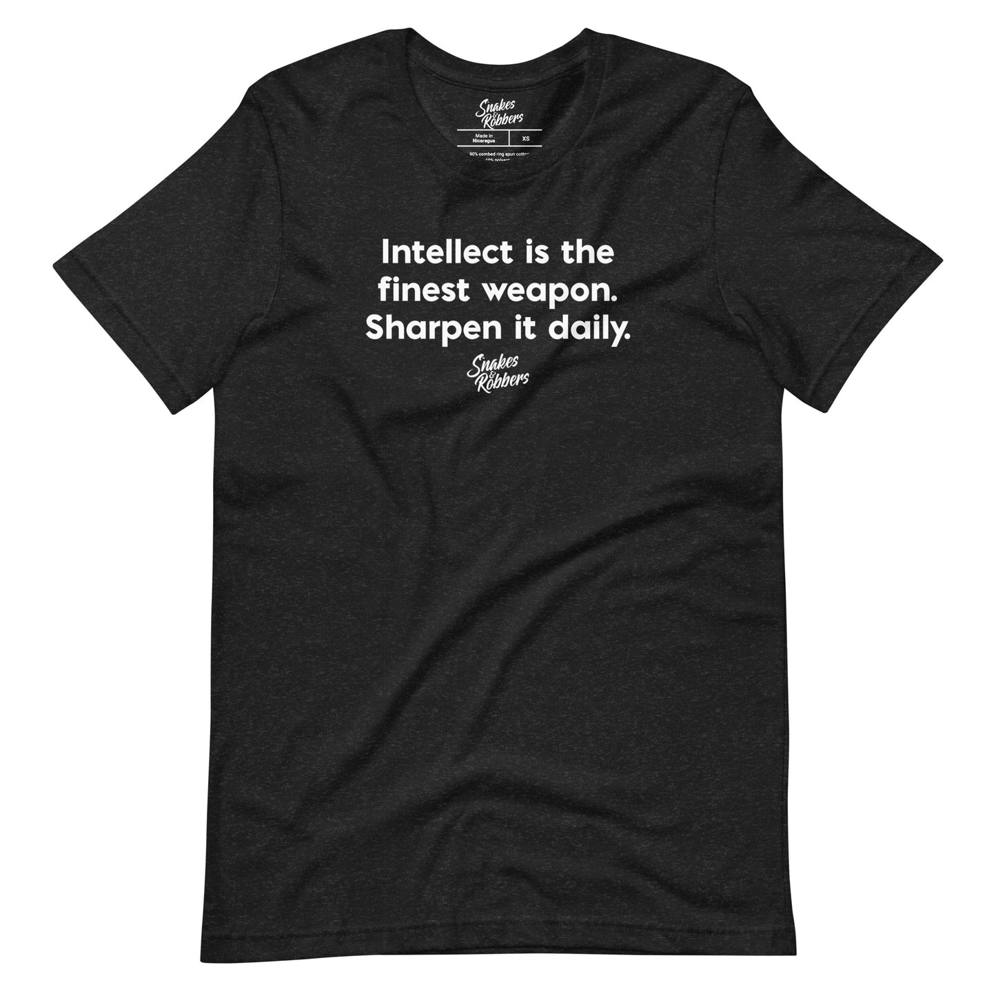 Intellect is the finest weapon Unisex Retail Fit T-Shirt