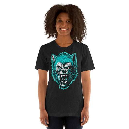 Black Heather Werewolf Unisex Retail Fit T-shirt