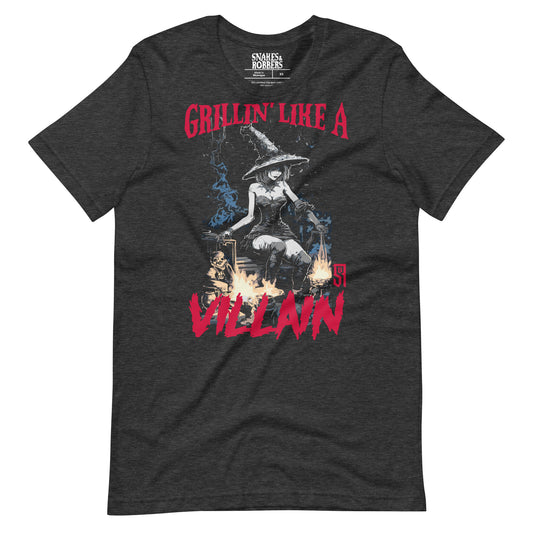 Grillin' like a Villain Witch Unisex Retail Fit T-Shirt