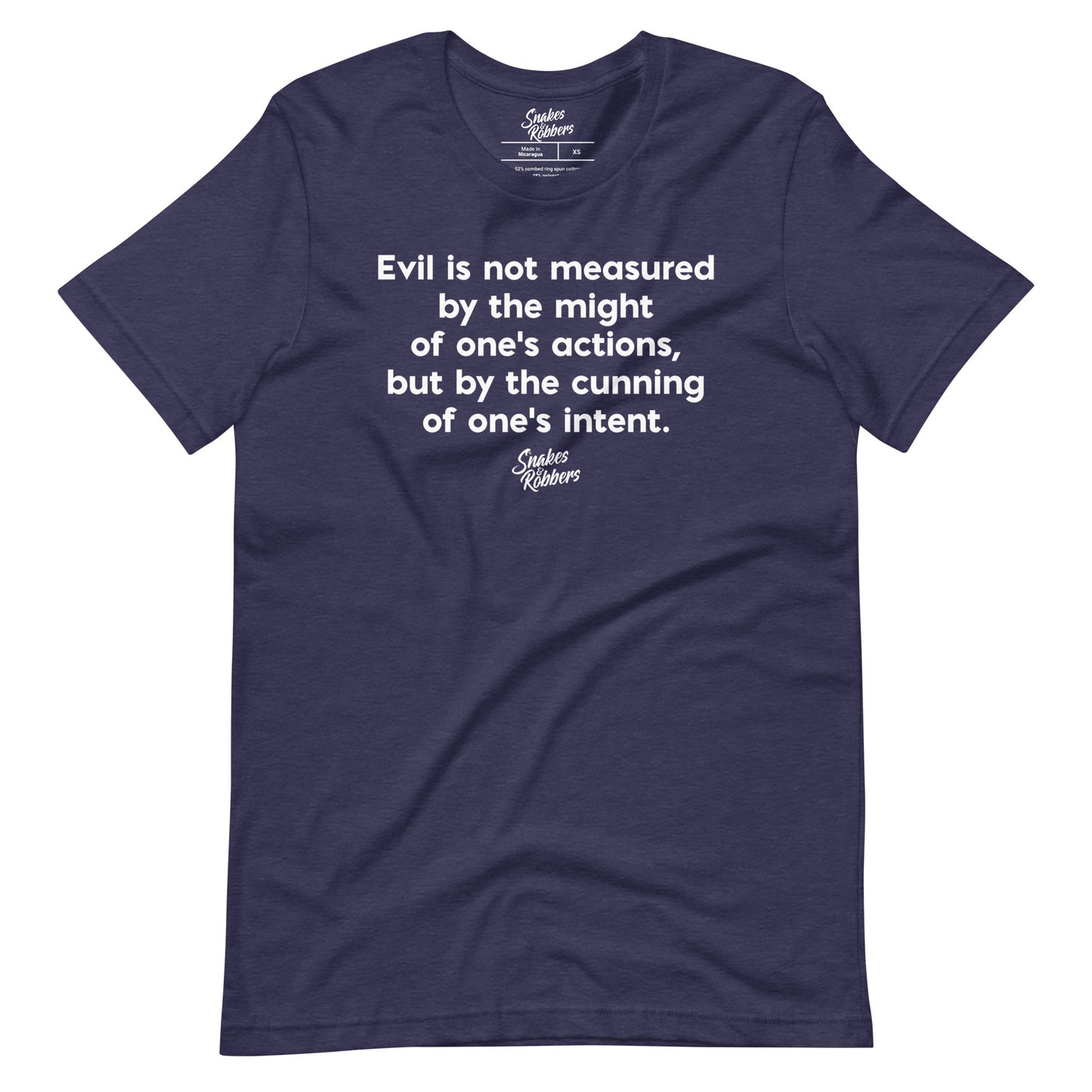 Evil is not measured Unisex Retail Fit T-Shirt