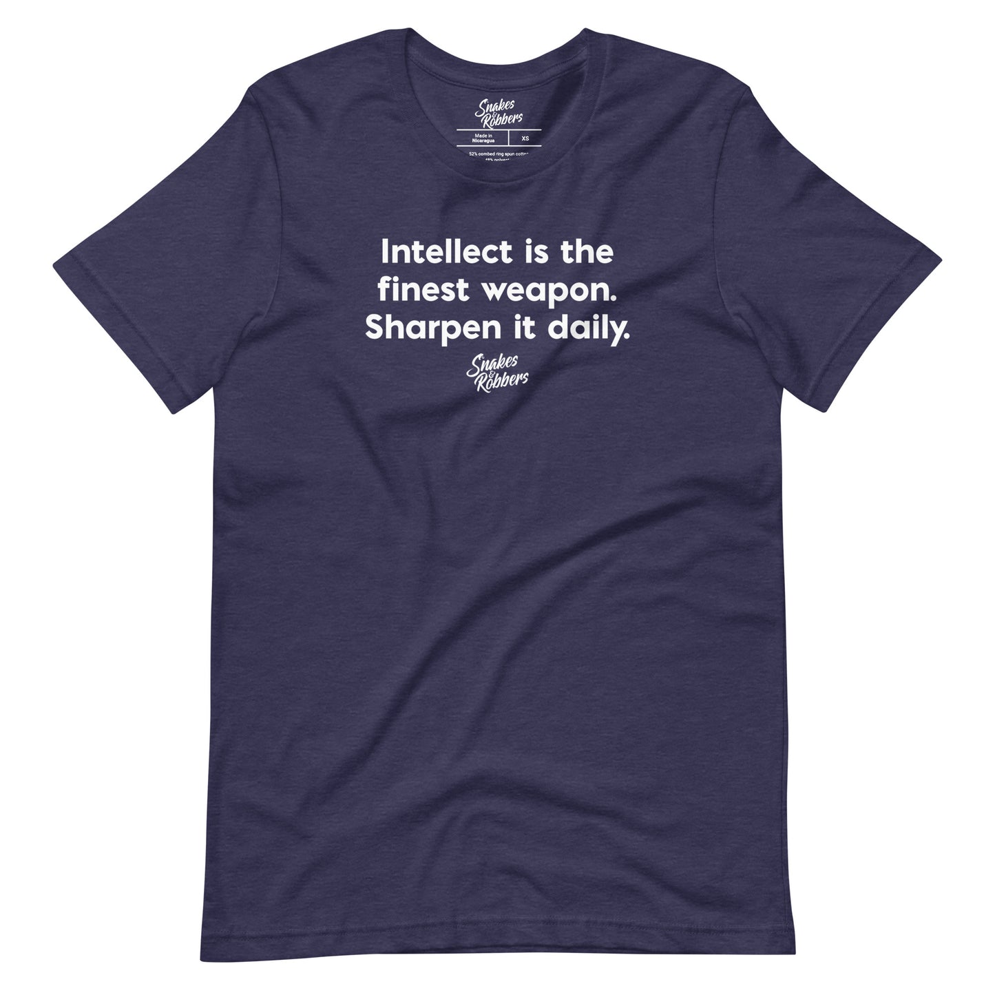 Intellect is the finest weapon Unisex Retail Fit T-Shirt