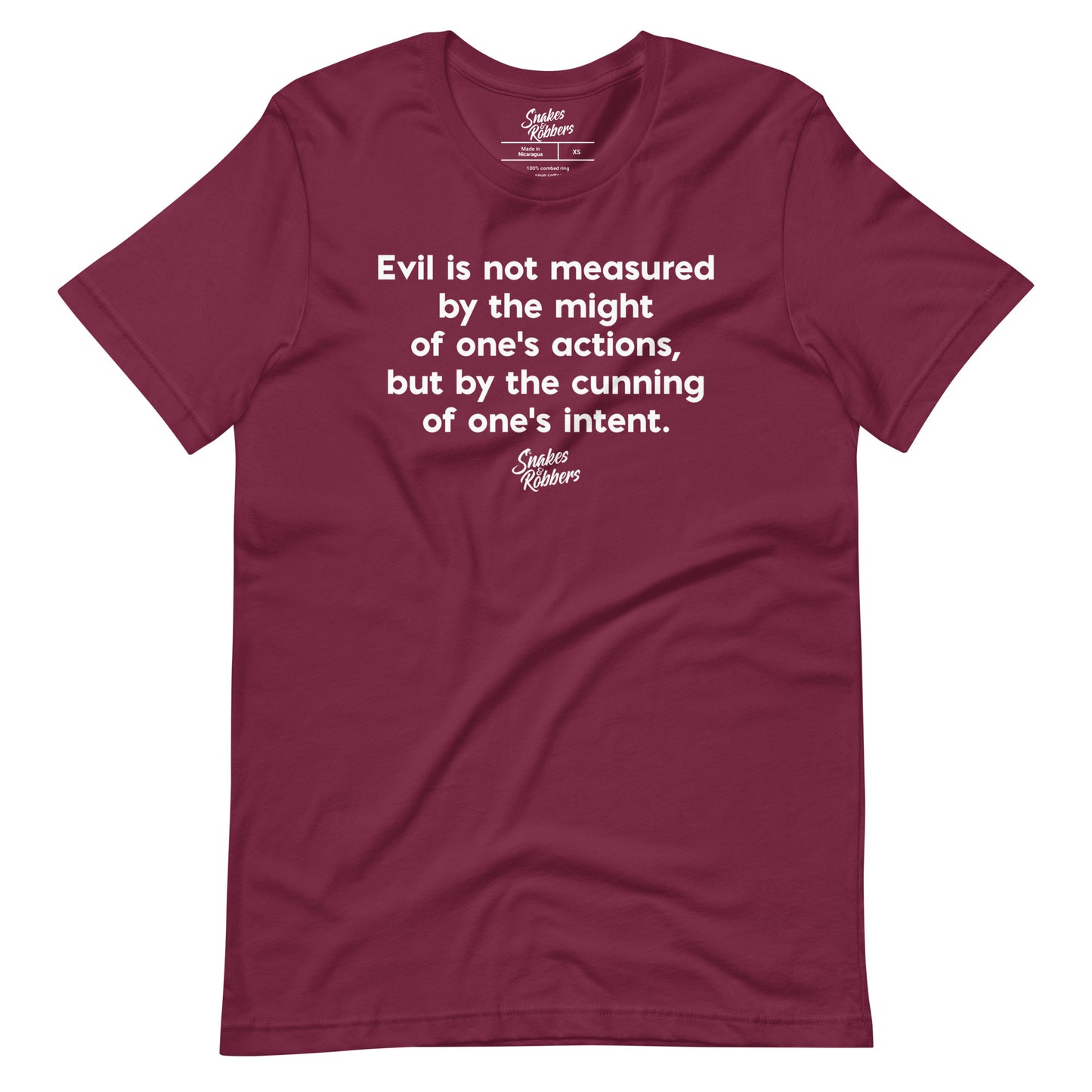 Evil is not measured Unisex Retail Fit T-Shirt