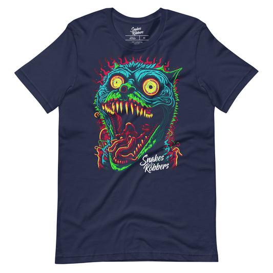 Psychedelic Monster Cat Unisex Retail Fit T-Shirt