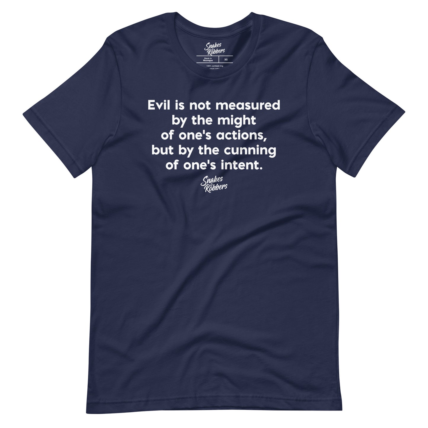 Evil is not measured Unisex Retail Fit T-Shirt