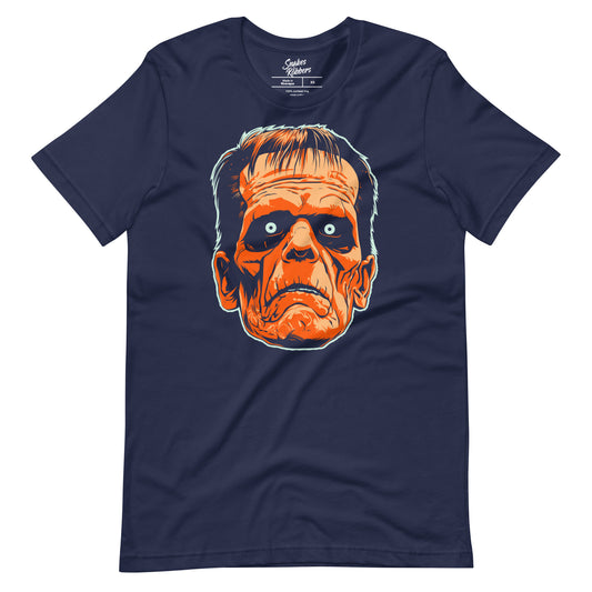 Navy Frankenstein's Monster Unisex Retail Fit T-shirt
