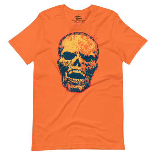 Orange Skull Unisex Retail Fit T-shirt