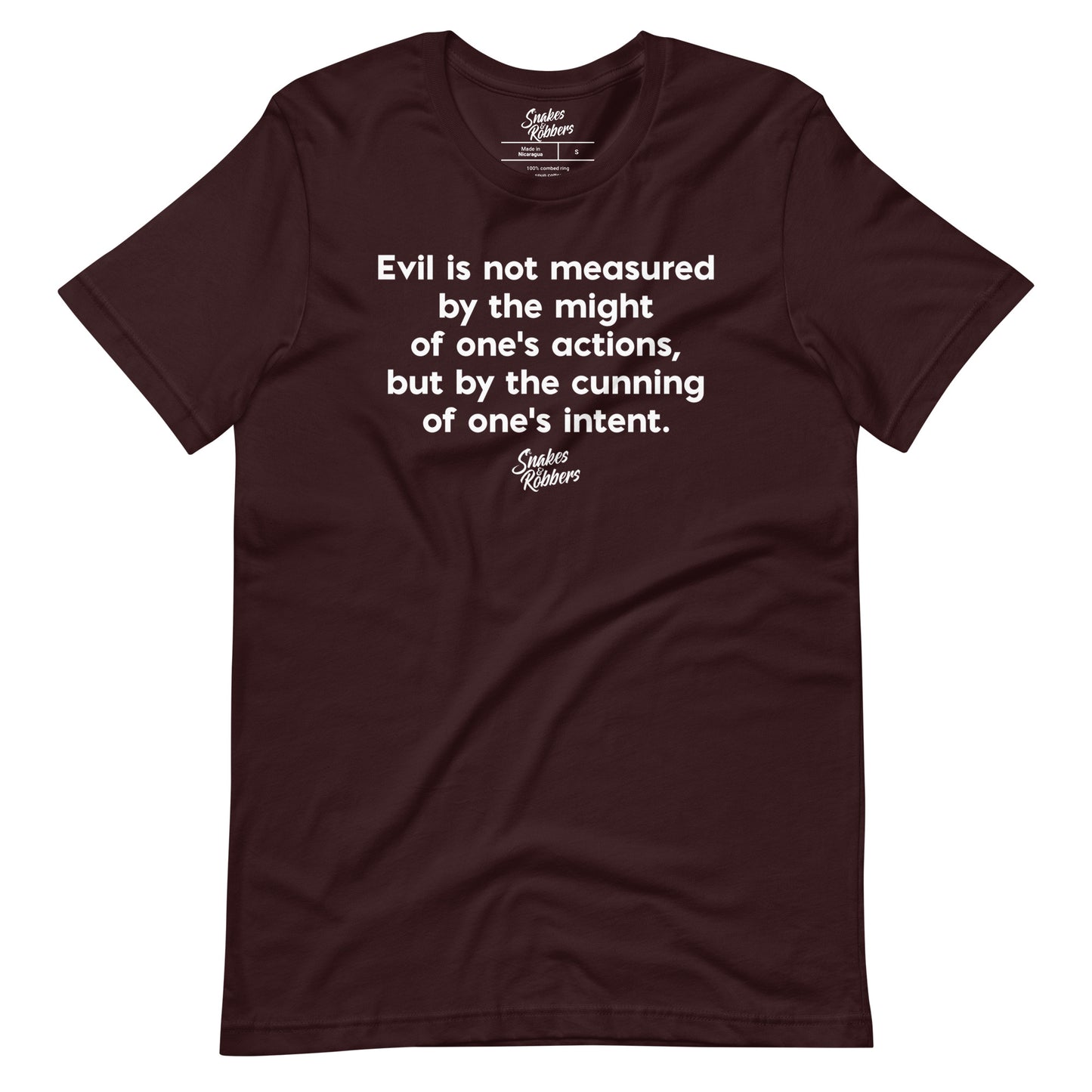 Evil is not measured Unisex Retail Fit T-Shirt