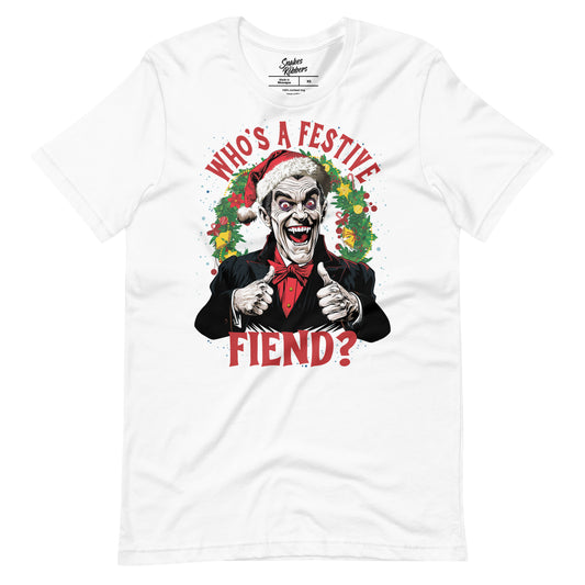 Who's a Festive Fiend? Unisex Retail Fit T-Shirt