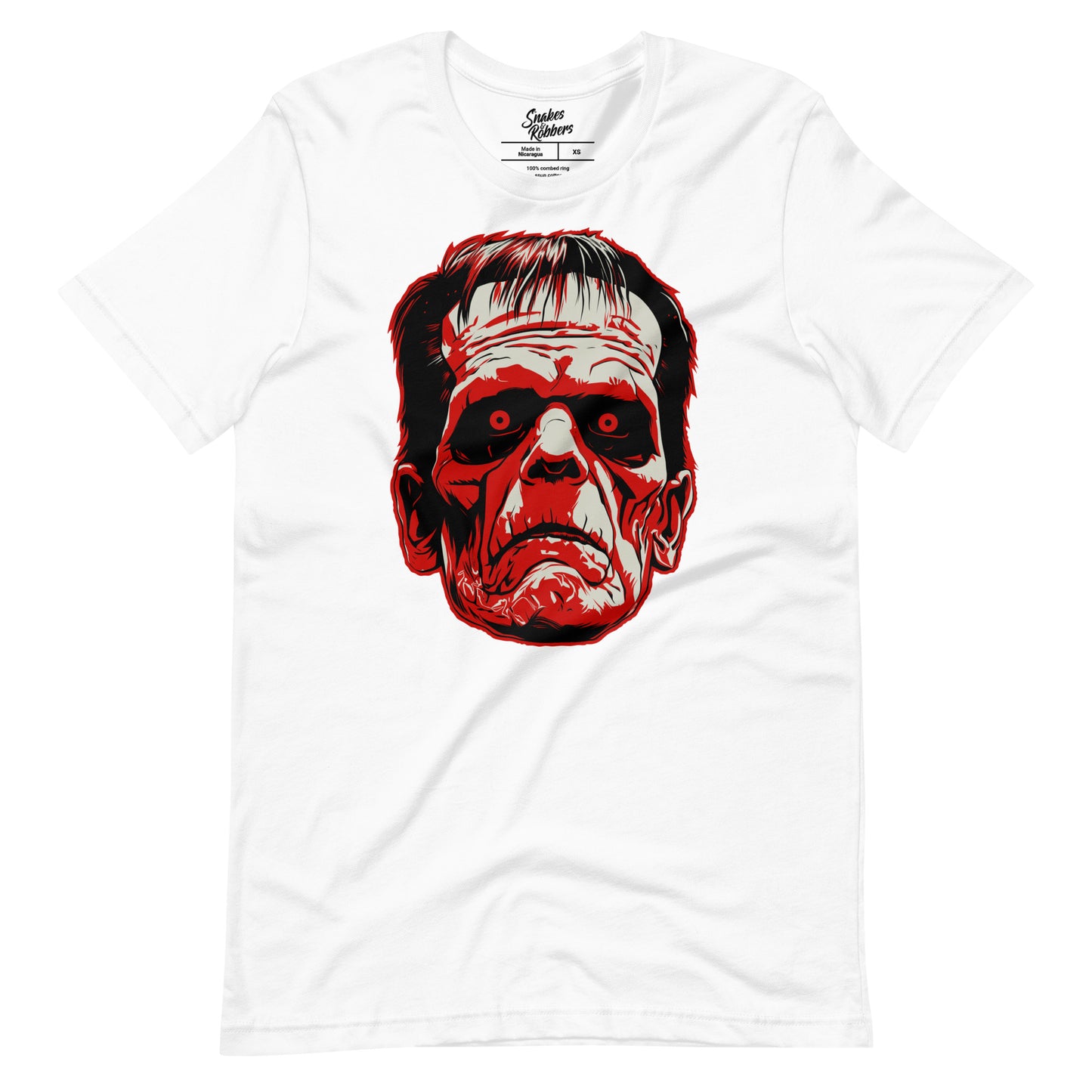 White Frankenstein's monster Unisex Retail Fit T-shirt