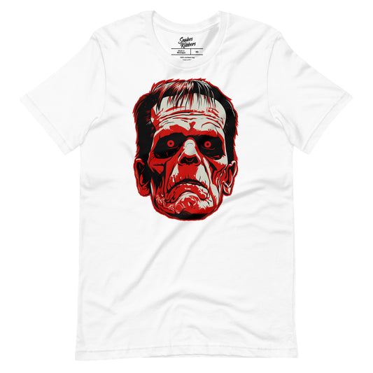 White Frankenstein's monster Unisex Retail Fit T-shirt