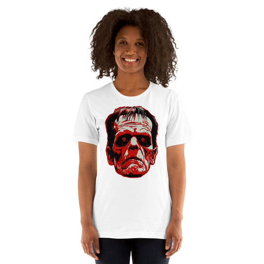White Frankenstein's monster Unisex Retail Fit T-shirt
