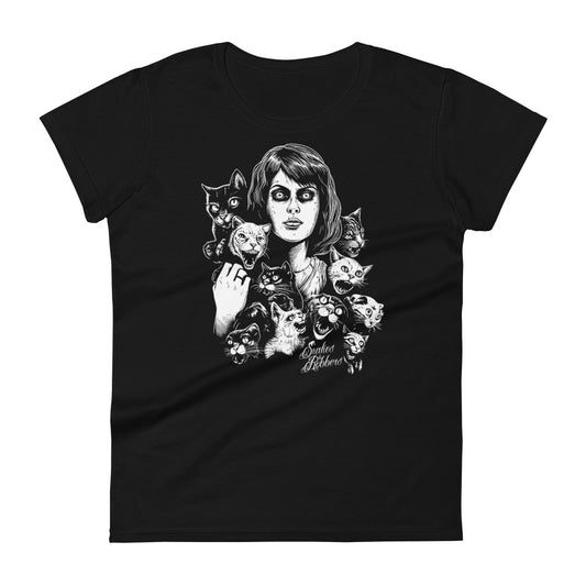 Crazy Cats Women's Fashion Fit T-shirt