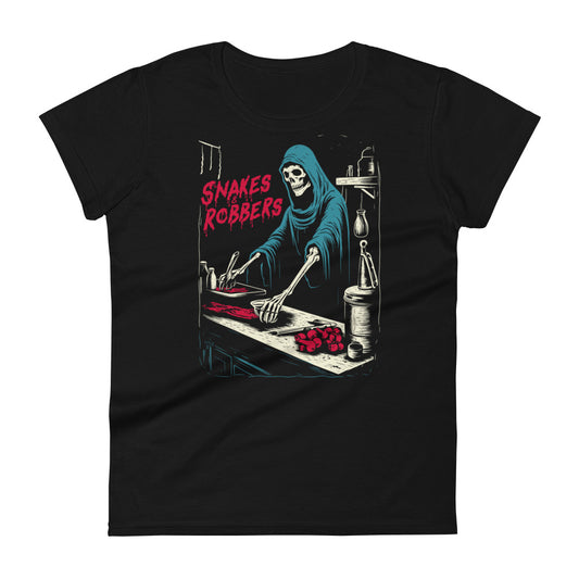 Butcher Shop Grim Reaper Women's Fashion Fit T-shirt