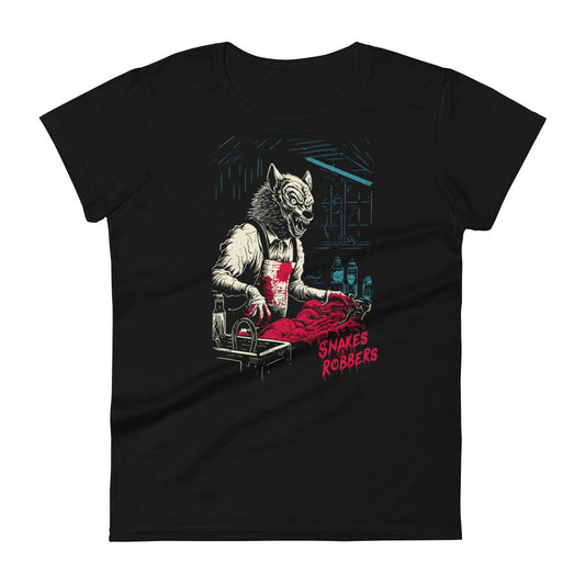 Butcher Shop Werewolf Women's Fashion Fit T-shirt