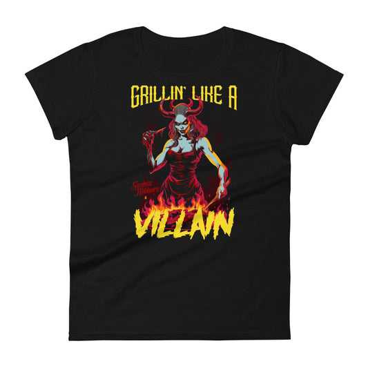 Grillin' Like a Villain Demoness Women's Fashion Fit T-shirt