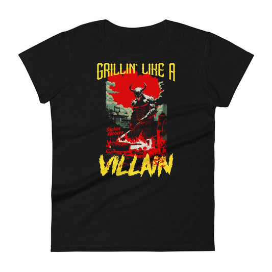 Grillin' like a Villain Devil Women's Fashion Fit T-shirt