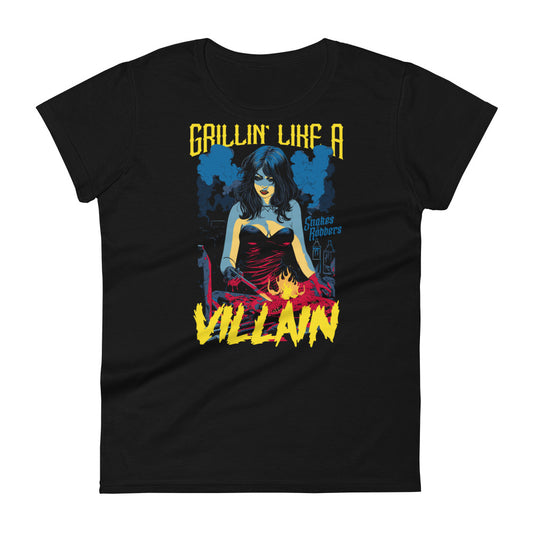 Grillin' like a Villain Vampiress Women's Fashion Fit T-shirt