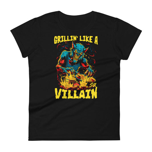Grillin' like a Villain Werewolf Women's Fashion Fit T-shirt