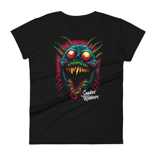 Psychedelic Monster Spider Women's Fashion Fit T-shirt
