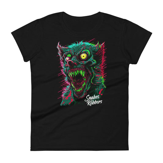 Psychedelic Werewolf Women's Fashion Fit T-shirt