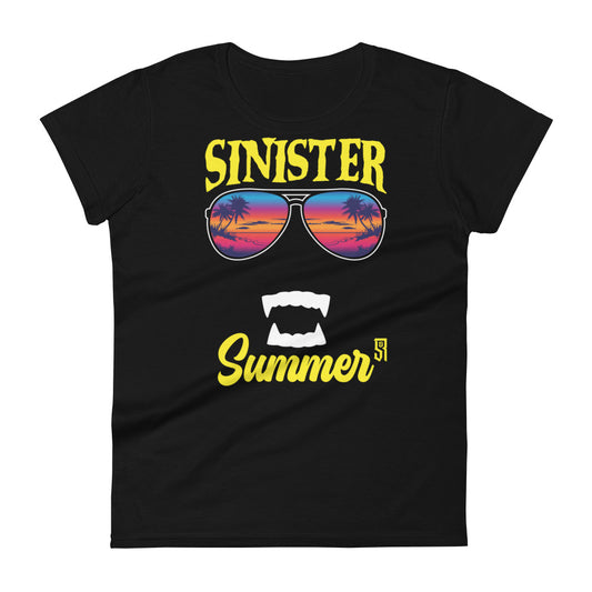 Sinister Summer Vampire Women's Fashion Fit T-shirt