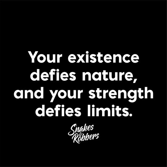 Your Existence Defies Nature Unisex Retail Fit T-Shirt