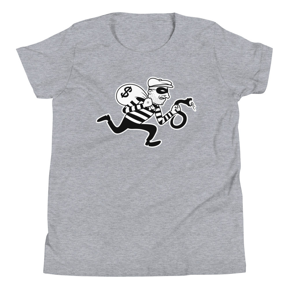Snakes & Robbers Burglar Youth Short Sleeve T-Shirt