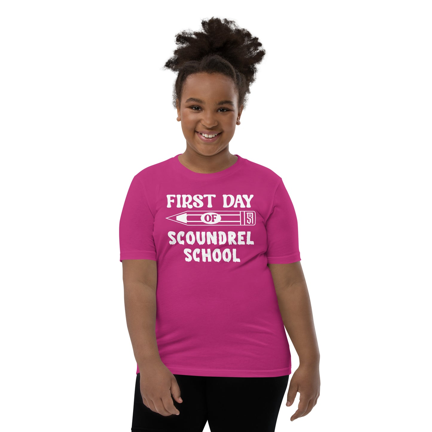 First Day of Scoundrel School Youth Short Sleeve T-Shirt