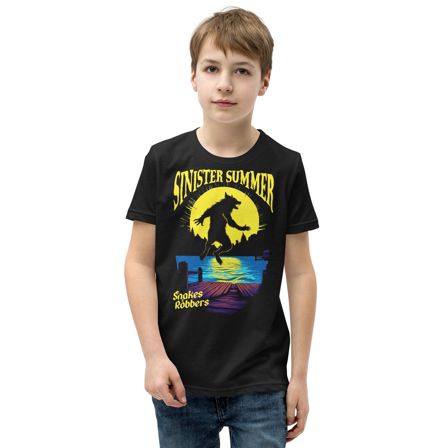 Sinister Summer Werewolf Youth Short Sleeve T-Shirt