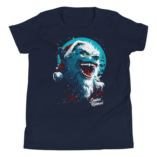 Festive Werewolf Youth Short Sleeve T-Shirt