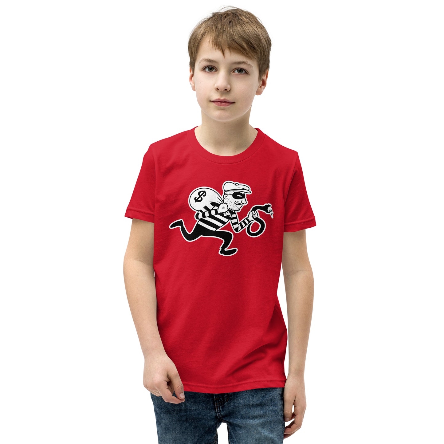 Snakes & Robbers Burglar Youth Short Sleeve T-Shirt