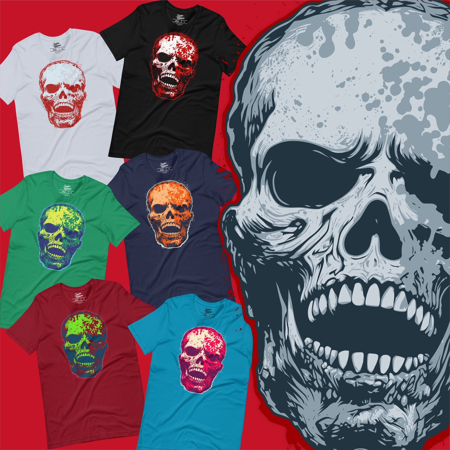 Skull Unisex Retail Fit T-Shirts