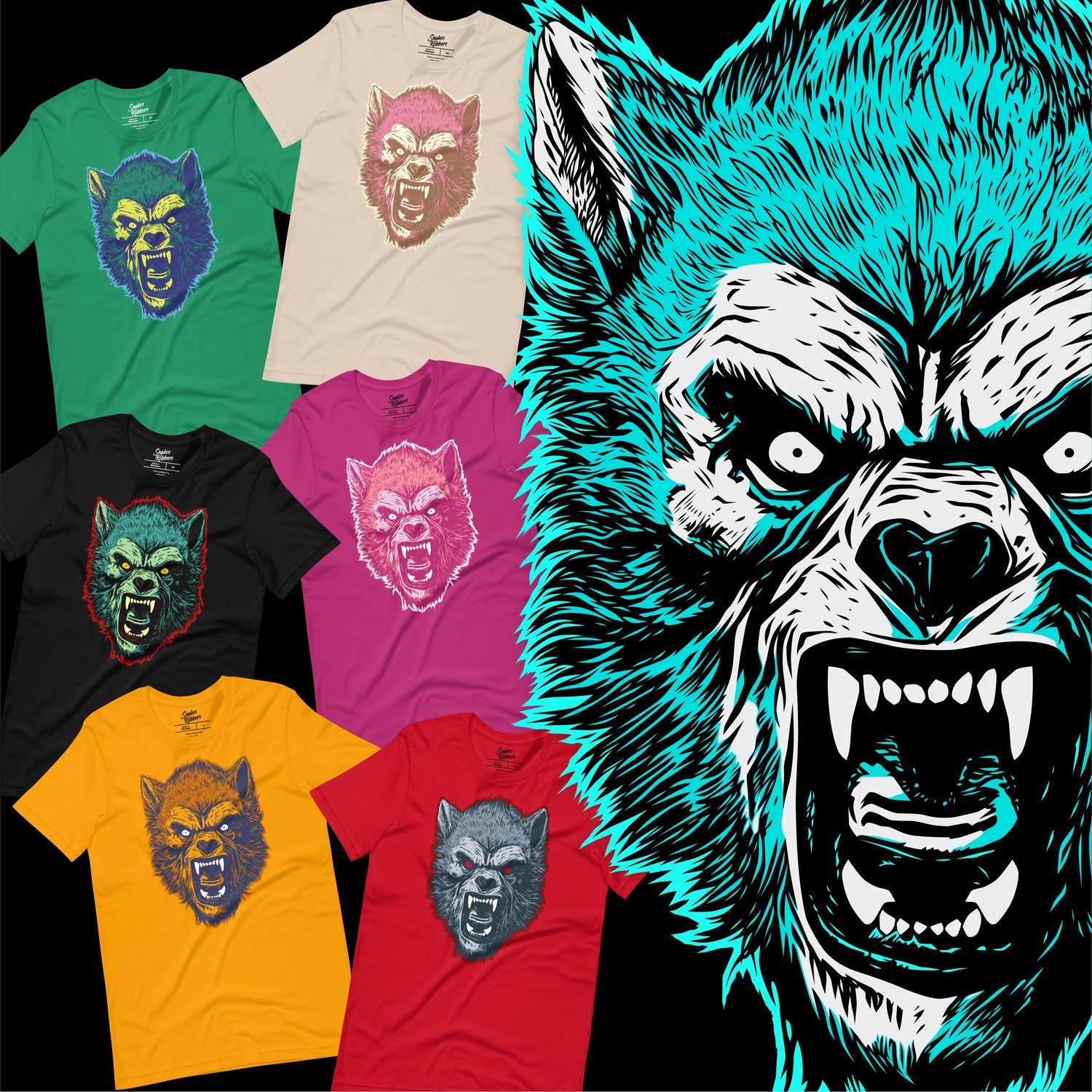 Werewolf Unisex Retail Fit T-Shirts