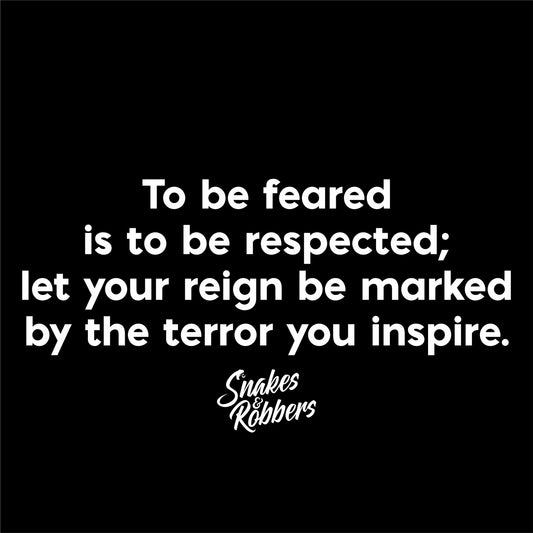 To be feared is to be respected Unisex Retail Fit T-Shirt