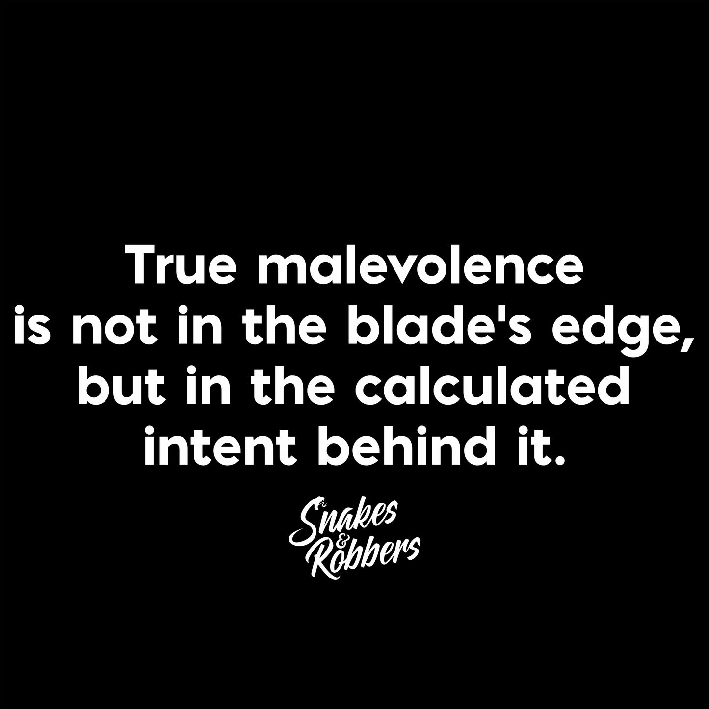 True malevolence is not in the blade's edge Unisex Retail Fit T-Shirt